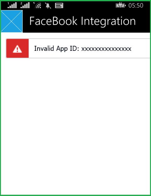 FaceBook App ID in above code